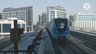 20241005 Dubai Metro Red Line Trains actions at R15 GGICO stn Ft ALSTOM train  Dubai UAE [upl. by Elleryt173]