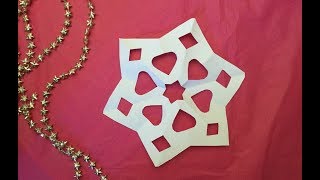 ★ DIY SNEEUWVLOK VOUWEN amp KNUTSELEN met 1 A4 papier ★ DIY Craft Snowflake ★ Sneeuwvlok zelf maken [upl. by Hinman]