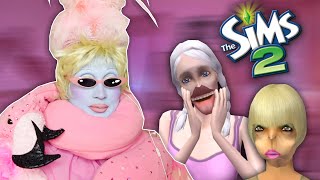 I gave my neighbours plastic surgery in The Sims 2 [upl. by Harim]