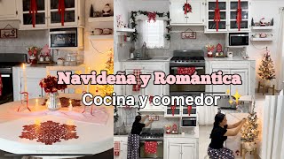 Decoración de mi cocina y comedor🎀 Puse otro pino🎄Decoracion Navideña✨ [upl. by Burkle]