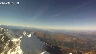 Mont Blanc décollage parapente 4810 m [upl. by Holmes]