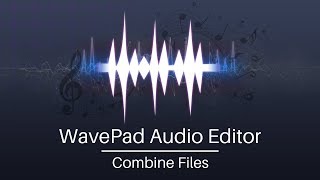 How to Combine Audio Files  WavePad Audio Editor Tutorial [upl. by Ahsitan]