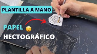 Cómo hacer una plantilla de tatuaje a mano  ✅🔥 papel hectográfico [upl. by Netsirt]