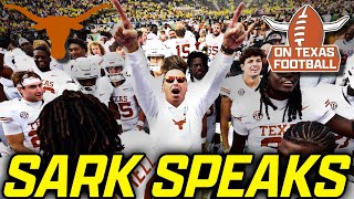 Steve Sarkisian Press Conference Reactions  Longhorns Football  Texas vs UTSA [upl. by Rinna857]