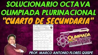 OCTAVA OLIMPIADA PLURINACIONAL  CUARTO DE SECUNDARIA  MATEMÁTICA [upl. by Assenna]