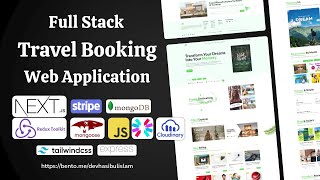 Full Stack Web Application on Travel amp Hotel Room Booking  Dashboard  NextJs  Stripe  MongoDB [upl. by Ijar]