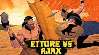 Il Gigante Aiace combatte il Principe Ettore  19  La Saga della Guerra di Troia [upl. by Atnohsal]