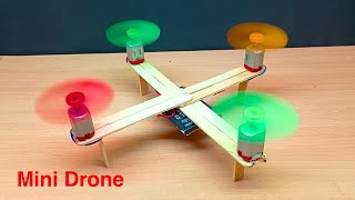 घर पर छोटा ड्रोन कैसे बनाये  How To Make A Drone From Dc Motor  Ravi Dobal [upl. by Gage469]