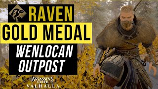 🥇 EASY STEALTH GOLD  Wenlocan Outpost Trial of the RAVEN  Mastery Challenge Tips  AC Valhalla [upl. by Silber]