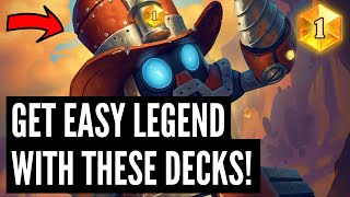 The 5 BEST DECKS to get LEGEND in Standard and Wild [upl. by Nwahsirhc797]