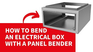 Salvagnini panel bender bending and assembling of an electrical box [upl. by Medorra]