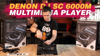 Denon DJ SC6000M Prime multimedia player  Unboxing amp review [upl. by Nywnorb]