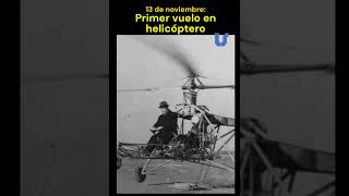 Primer vuelo en helicóptero shorts culturahistorica culturageneral [upl. by Ahgiel]