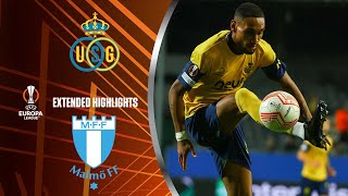 Union SaintGilloise vs Malmö Extended Highlights  UEL Group Stage MD 1  CBS Sports Golazo [upl. by Rovner469]