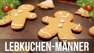 ♡ Lebkuchenmänner ♡ klassisches Rezept zu Weihnachten ♡ BakeWithLana [upl. by Odrautse]