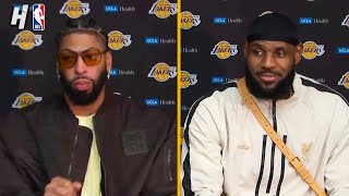 LeBron amp Anthony Davis Talks Loss vs Nuggets Postgame Interview [upl. by Meingolda302]