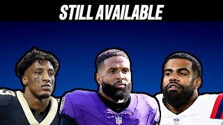 NFL Players Still Available in Free Agency QBRBWR [upl. by Malvie]