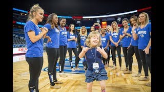 The Orlando Magic Cheerleaders Make a Dream Come True for Maggie [upl. by Kellda556]