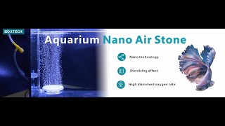 Boxtech Aquarium Nano Air StoneFish Tank Ultra Silent Bubble Stone Diffuser for Dissolved Oxygen [upl. by Danila]