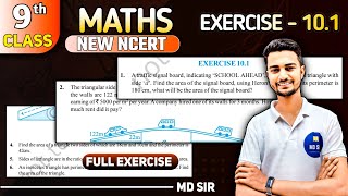 Class 9 Maths Chapter 10  Herons Formula  Exercise 101 Solutions [upl. by Sulamith269]