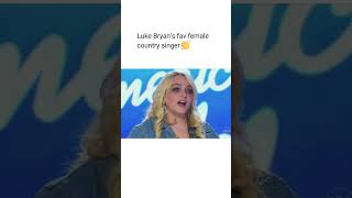 Luke Bryans Favourite Female Country Singer [upl. by Lethia]