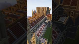 Cathedral Exterior minecraft timelapse timelapsephotography minecrafttimelapse minecraftshaders [upl. by Ameh]