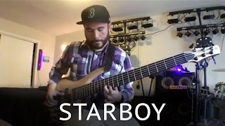 Starboy  The Weeknd Bass Loop Cover [upl. by Nolana]