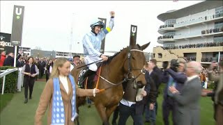 What a reception for Rachael Blackmore amp Honeysuckle at Cheltenham [upl. by Nyraa]