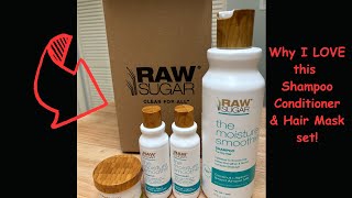 My review of Raw Sugar Shampoo amp Conditioner  Hair Mask Bundle without Sulfates and Parabens [upl. by Gherlein]