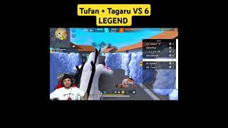 Tufan  tagaru vs 6 legend 🤬freefire nonstopgaming tufanff tagarugaming [upl. by Mehalek]