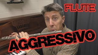 Aggressivo video 1 FLUTE Practice video  play along and instruction [upl. by Alleusnoc801]