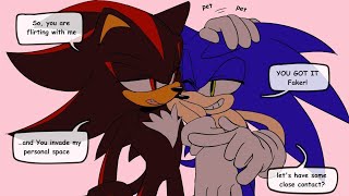 Personal Space  Sonic x Shadow sonadow Comic Dub [upl. by Eirruc]