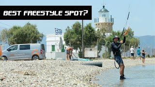 is this the BEST SPOT to Kitesurf Freestyle  Drepano Greece [upl. by Conrado]