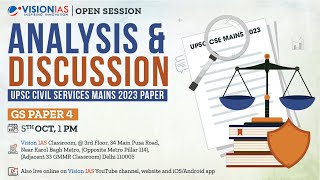 Open Session on Analysis of UPSC Civil Services Mains 2023  GS Paper 4 [upl. by Fredric]