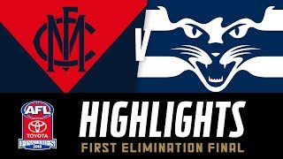 Melbourne v Geelong Highlights  Elimination Final 2018  AFL [upl. by Liesa]