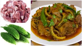 Karelay Gosht Recipe  How to Make Karela  Bitter melon Recipe  Classic Kitchen Recipes [upl. by Salta]