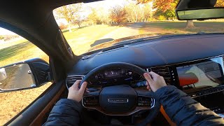 Driving the 2022 Jeep Grand Wagoneer Series III  POV DRIVING REVIEW [upl. by Adihaj]