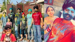 Harman Di Pehli Holi😅  Anmol Bhullar  Vlog [upl. by Riccio]