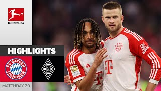 Boey Debut At Bayern Win  FC Bayern  Gladbach 31  Highlights  Matchday 20 – Bundesliga 202324 [upl. by Rustin]