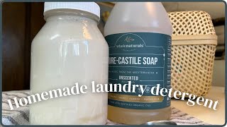 HOMEMADE LAUNDRY DETERGENT  EASY 4 INGREDIENTS  DIY NON TOXIC diylaundry [upl. by Cecilius299]