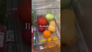 Cleaning the fridge cleaning satisfying fridgedeepclean [upl. by Schwing]