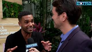 Lucien Laviscount GUSHES Over ‘Amazing’ Shakira amp Latino Fans Exclusive [upl. by Eisac141]