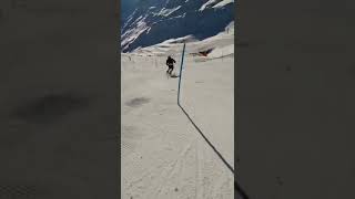 Reto Schmidiger slalom training with Ski Zenit [upl. by Rim]