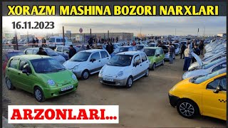 MATIZ NARXLARI TUSHDI 191123 XORAZM MASHINA BOZORI [upl. by Analahs]