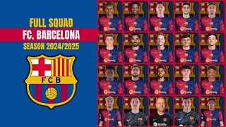 FC Barcelona Full Squad Season 20242025 I Laliga 2425 I Barca Squad [upl. by Bowler]