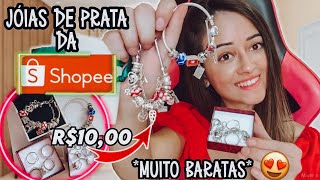 COMPRINHAS SHOPEE  JÓIAS DE PRATA 925 E BERLOQUES PANDORA mepatrocinashopee [upl. by Ielarol]