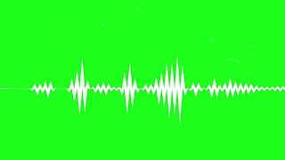 Audio Spectrum Visualizer Green Screen 4K 2019  Green Screen Visualizer with white Sharp Line Bars [upl. by Notsnorb]