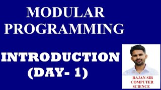 QBASIC MODULAR PROGRAMMING  SEE EXAM  INTRODUCTION  Rajan sir  Kalika School [upl. by Enitsirk264]