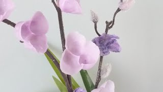 Candle wax finger blossoms petals craft [upl. by Rosio604]