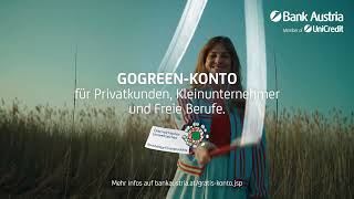 TVWerbung 2022  100 Jahre gratis GoGreenKonto und GoGreenBusinesskonto  Bank Austria [upl. by Marylinda]